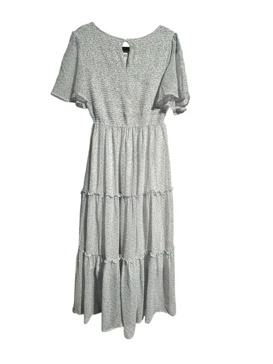 In Loom Smocked Tiered Maxi Dress – Size Large Boho Cottagecore Prairie Flowy - Picture 2 of 13